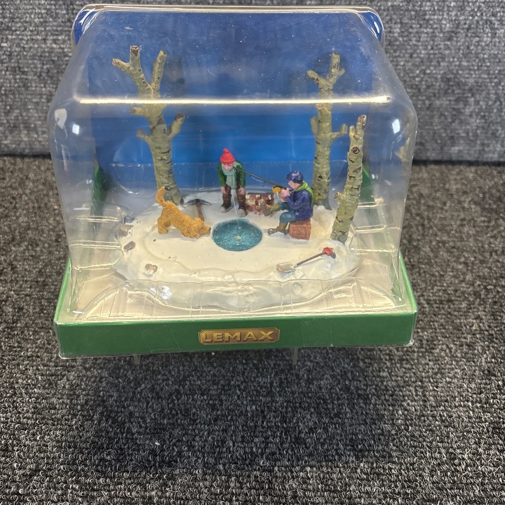 Lemax~Table Accent~I've Got one Ice Fishing~NIP